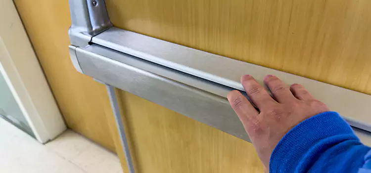 Installing a Push Bar on a Door Fort Saskatchewan